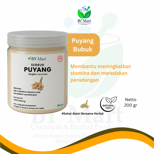 

BY KIMIAHERBAL Lempuyang Bubuk Tanpa Campuran (200gr) (500gr) (1kg) Puyang Bubuk Obat Herbal Alami