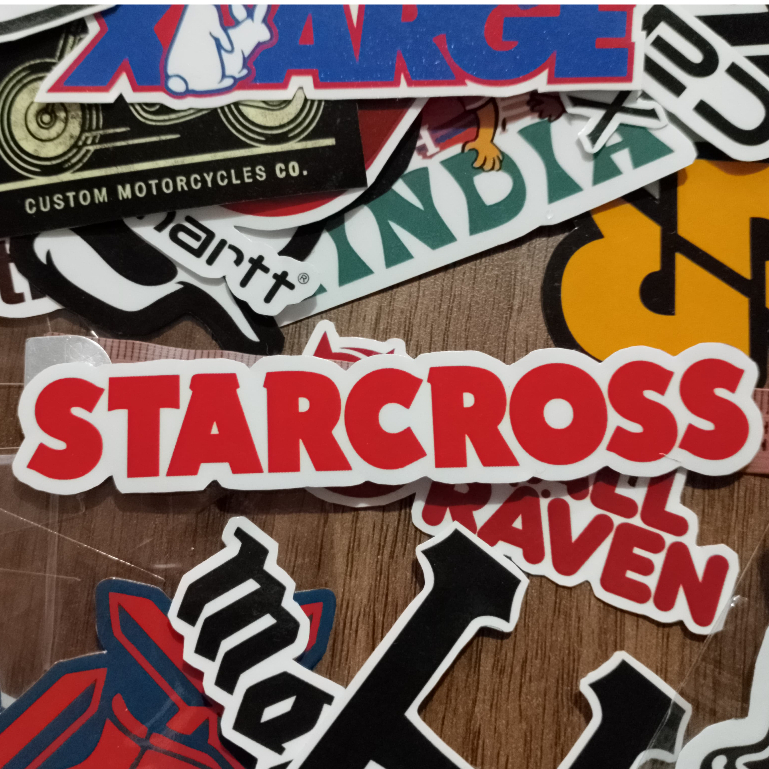 

(BISA-COD) STIKER STARCROSS AESTHETIC STIKER HELM STIKER LOCAL BRAND STIKER AESTETHIC ANTI AIR STICKER BIJIAN STICKER ECERAN STICKER METAL STICKER POP VIRAL