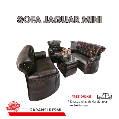 Sofa Jaguar mini kursi ruang tamu nyaman minimalis free ongkir wilayah majalengka