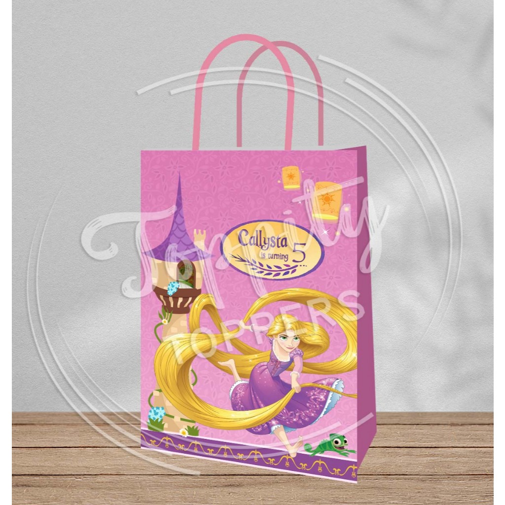 

Paperbag tas goodie bag Rapunzel princess