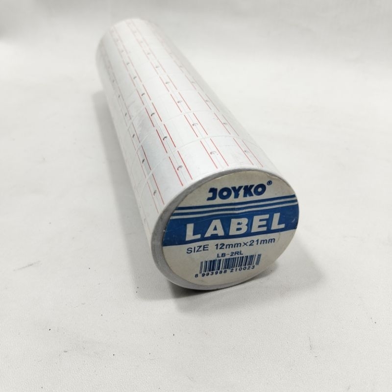 

Joyko label 12mm x 21mm 1 slop 10 buah LB2RL label harga LB-2RL 1 baris untuk MX 5500M tipe 5500 MX-5500M