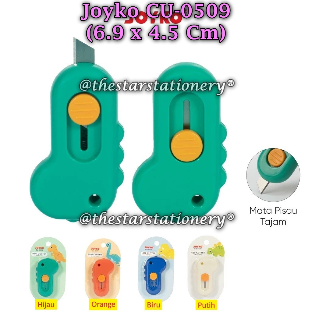 

(1 Biji) Mini Cutter JOYKO CU-0509 BISA PILIH MOTIF / Mini Cutter Pisau Kecil Pemotong Joyko CU-0509 (1 Biji)
