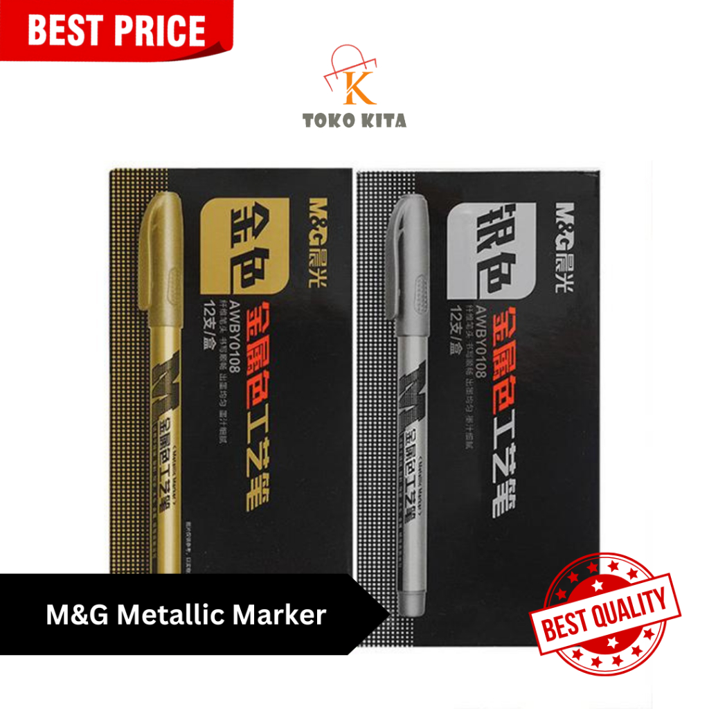 

(1Pcs) M&G Craft Metalic Marker / Metalik Marker GOLD / Silver