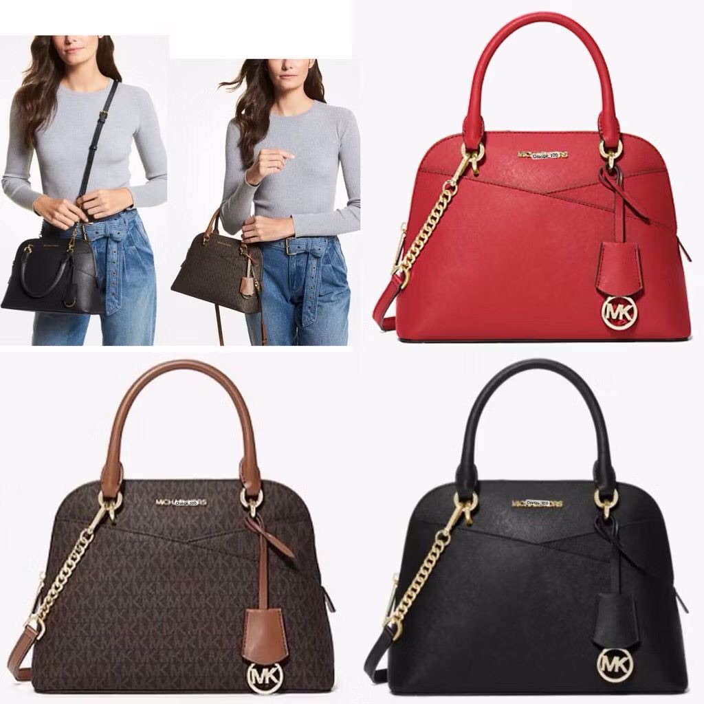 TAS WANITA MK JET SET TRAVEL MEDIUM DOME SATCHEL ORIGINAL