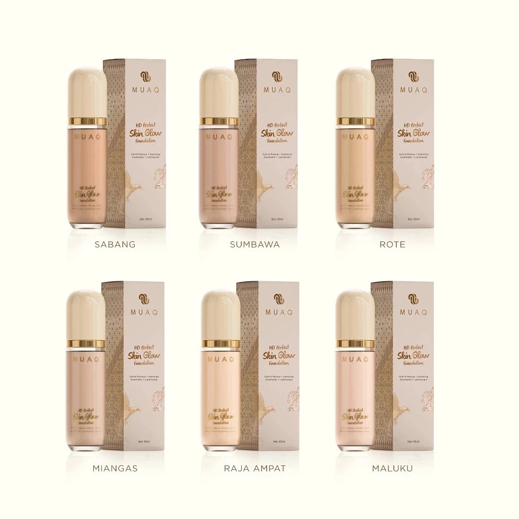 READY STOCK  MUAQ High Definition HD Perfect Skin Silk Foundation / foundation MUA / foundation taha