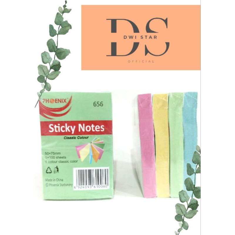 

Phoenix Stick note 50 x 75mm/Notes tempel/Post-it/Memo tempel/kertas tempel/Stick note 656 warna pastel Phoenix original