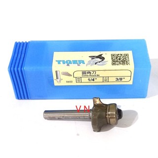 Mata Router Round Over Bit 5 mm  ( 1/4×3/8×R 4.8mm )/ Profil Router Bit Tiger