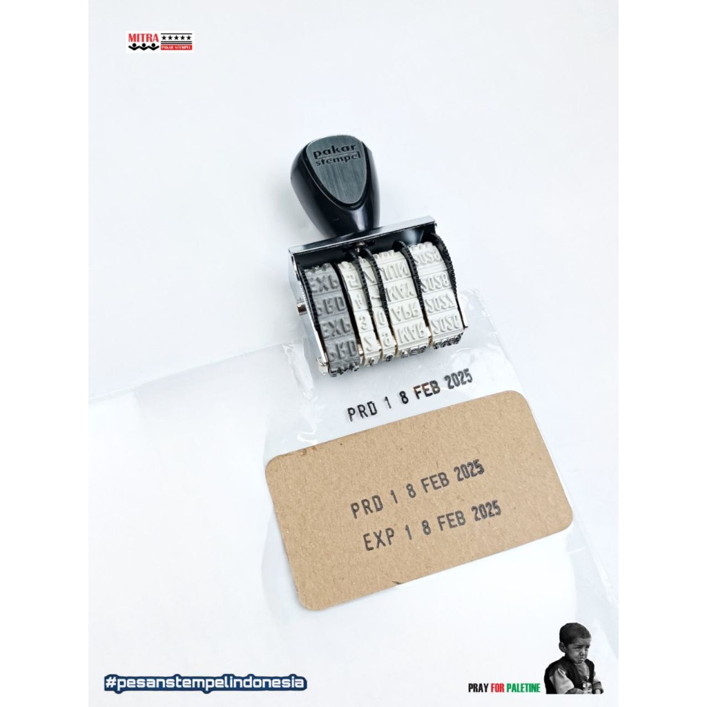 

Jual Stempel Exp Kode produksi putar anti luntur ukuran 3mm, 4mm, 5mm