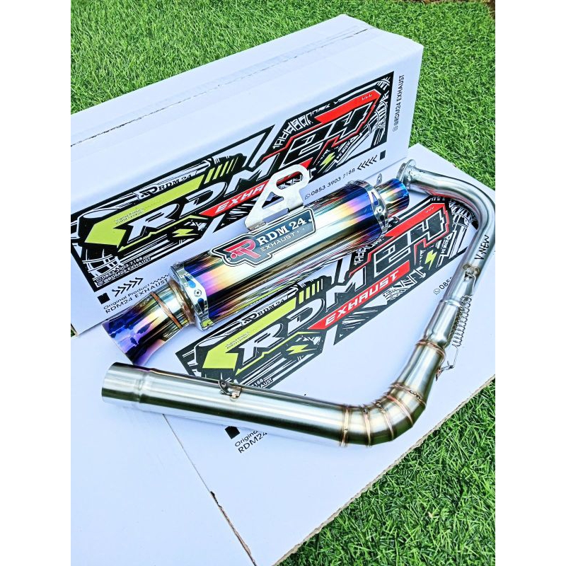 Kenalpot racing Salemba ceklis jungstyle original RDM 24 Exhaust PNP Vario NMAX Aerox