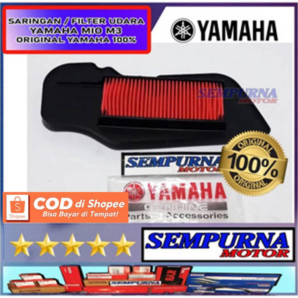 2PH-E4450-00 Filter Udara Mio M3 100% Original Yamaha Asli Ori HGP