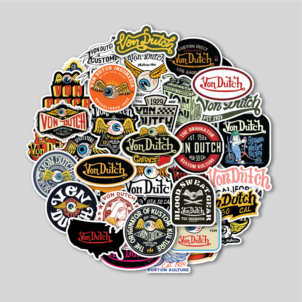 

STICKER PACK VON DUTCH | STICKER TUMBLR | STIKER LAPTOP KOPER HELM