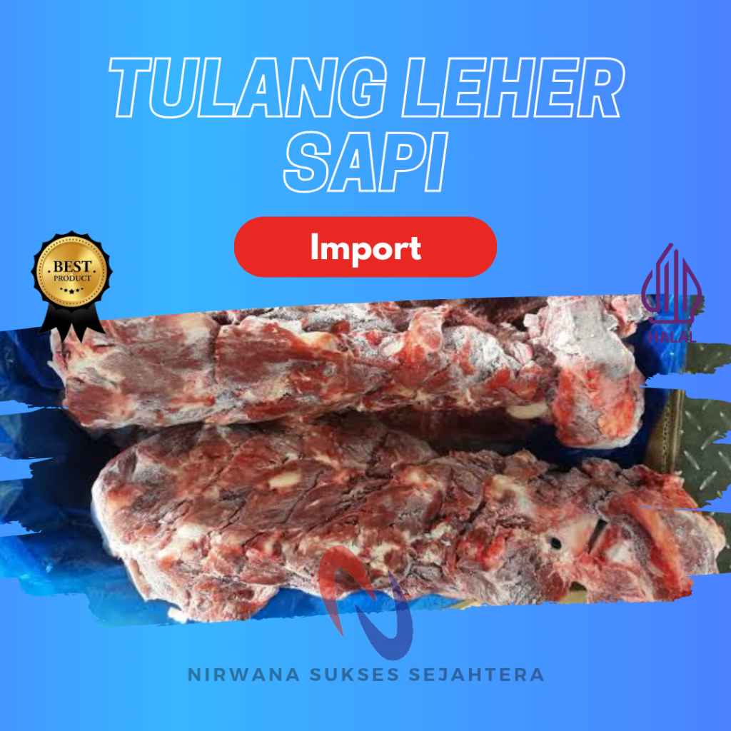 

TULANG LEHER, IGA GONDRONG SAPI / BEEF NECK BONE (IMPOR)