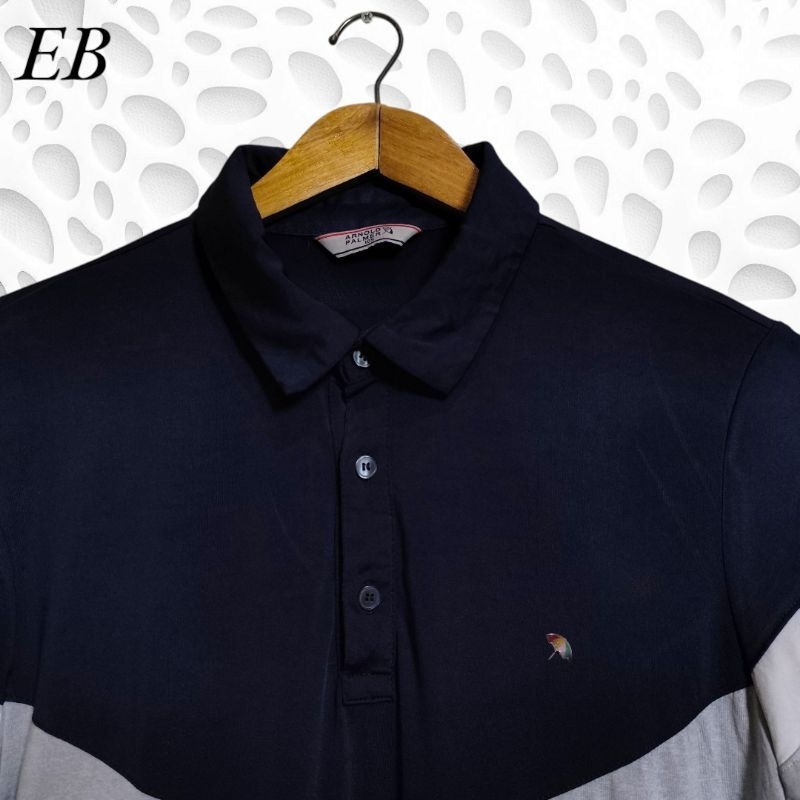 ARNOLD PALMER Kaos kerah dryfit, kaos kerah olahraga pria