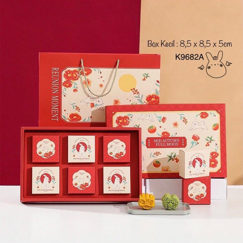 

(2pcs) Kotak Mooncake K9682 dus Kue Bulan Box Packaging Mooncakely | K96