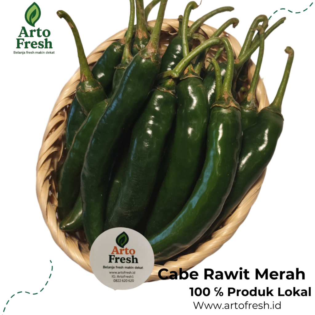 

Cabe TW Hijau, Artofresh pack 100 gram