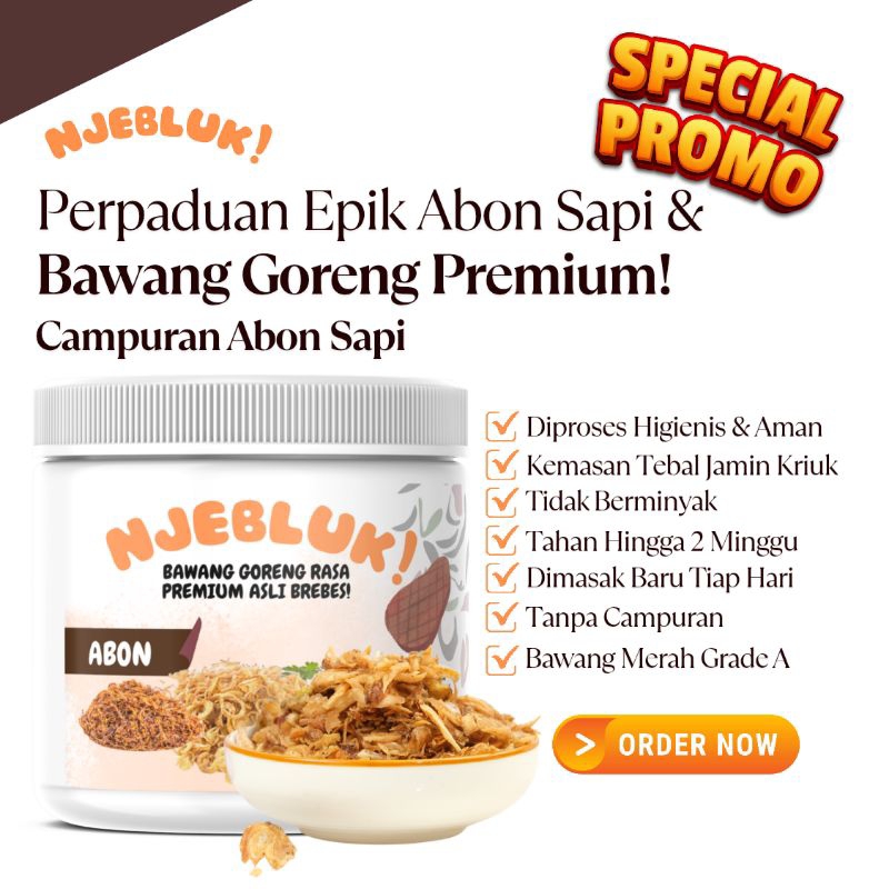 

Bawang Goreng Grade A Campuran Abon 350 gr