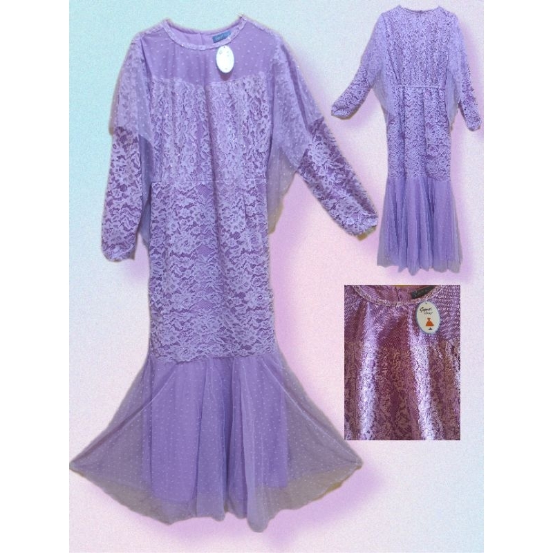 Dress / Midi / Gamis Brukat Model Duyung