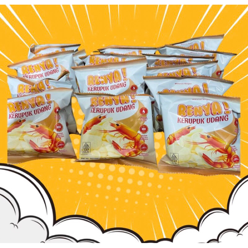

( SATUAN ) Kerupuk Udang RENYA! 10gram Siap Makan