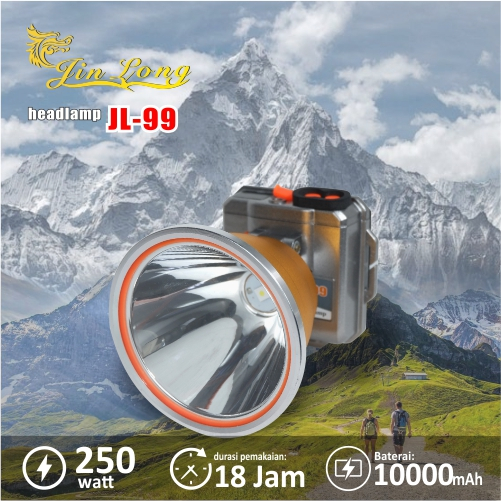 SENTER KEPALA WATERFOOP TAHAN AIR BATERAI TAHAN LAMA JINLONG JL-99 300WATT