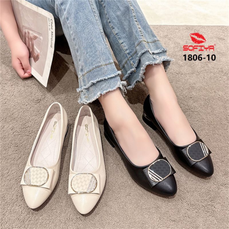 1806-10 sepatu hak tahu import wanita sofiya original kekinian