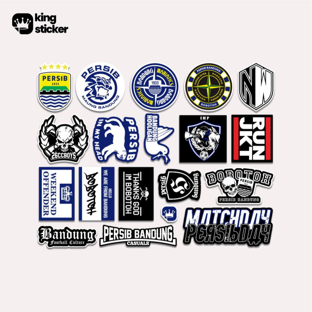 

Sticker Pack Persib bobotoh ultras holigans northenwal casual anti air case hp laptop tumbler bady motor helm waterproof