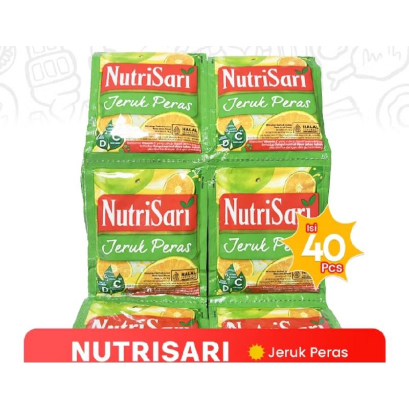 

minuman serbuk nutrisari jeruk peras (40 pcs)