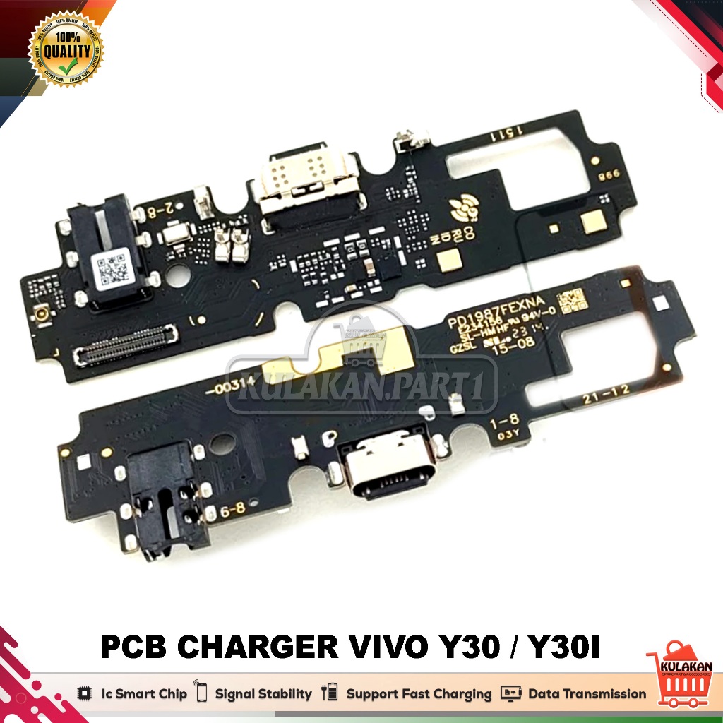 Papan pcb connector Charger VIVO Y30  VIVO Y30i Ic Smart Fast Charging