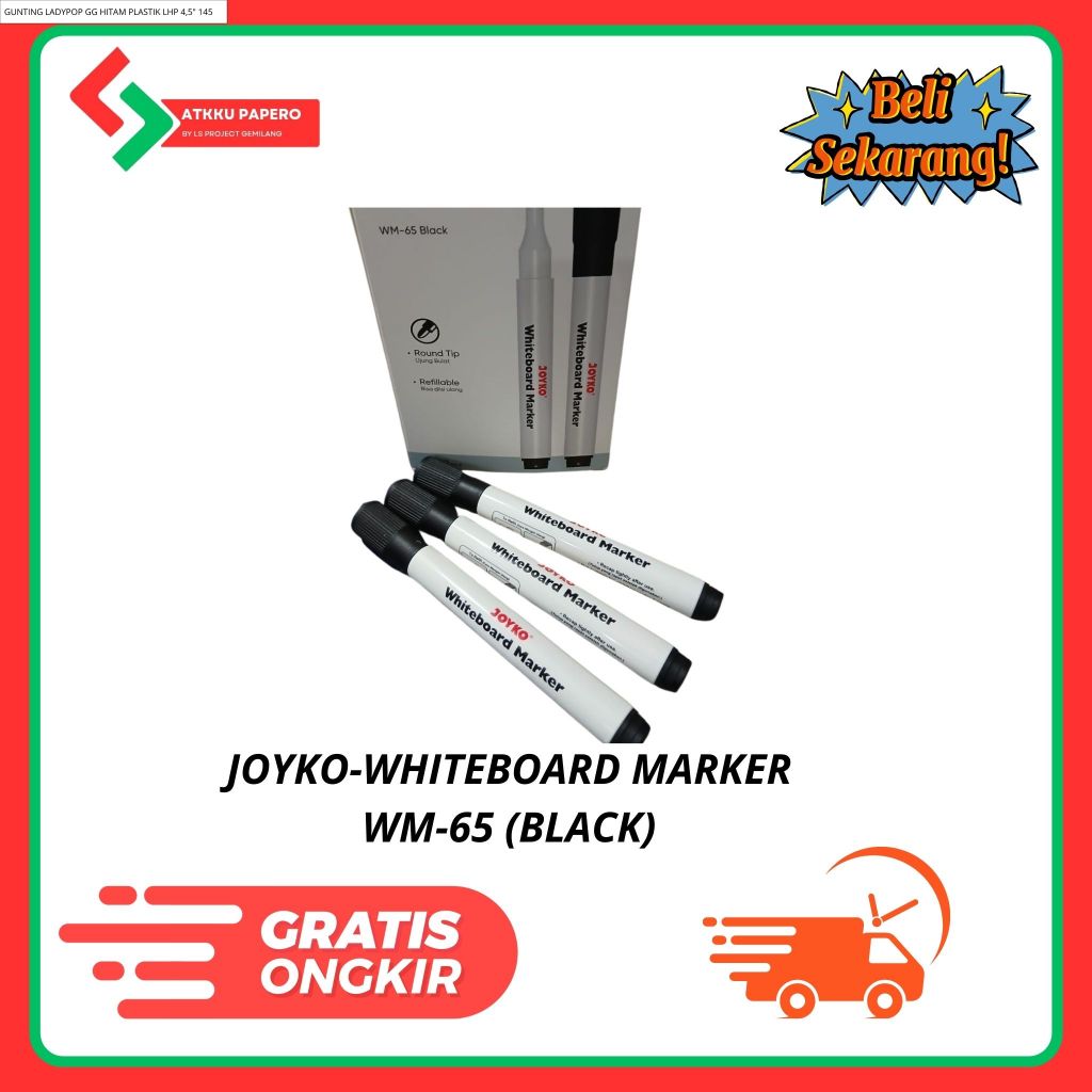 

JOYKO - WHITEBOARD MARKER WM-65 - BLACK