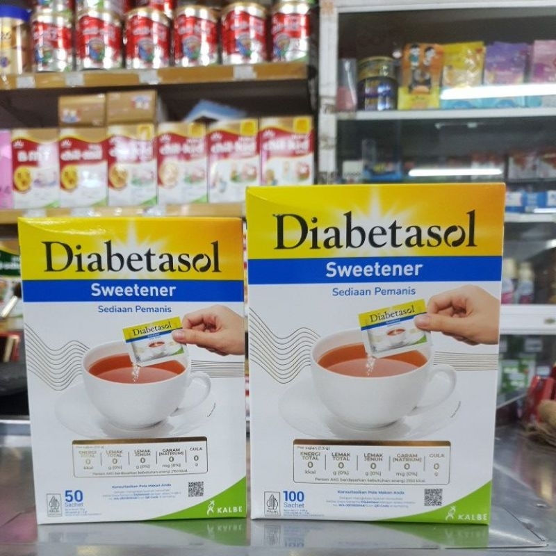 

Diabetasol sweetener 50 sachet & 100 sachet