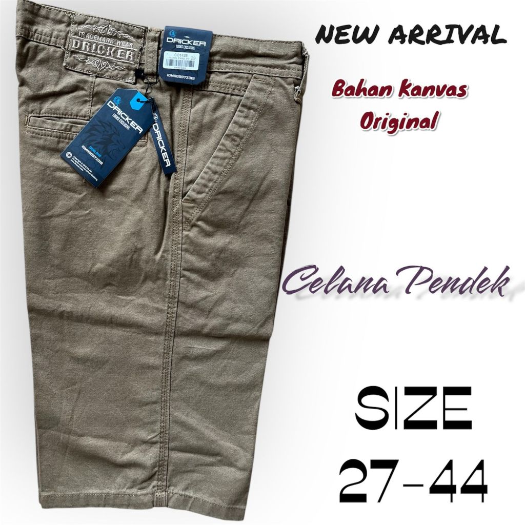 Celana Pendek Pria Chinos Distro Original 100% Bahan Kanvas Soft Jeans Tebal Tidak Melar Premium Jah
