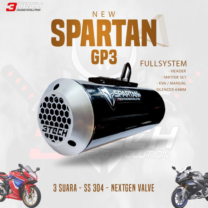 New Release Knalpot 3tech 3 suara New Spartan GP 3 Khusus 250cc