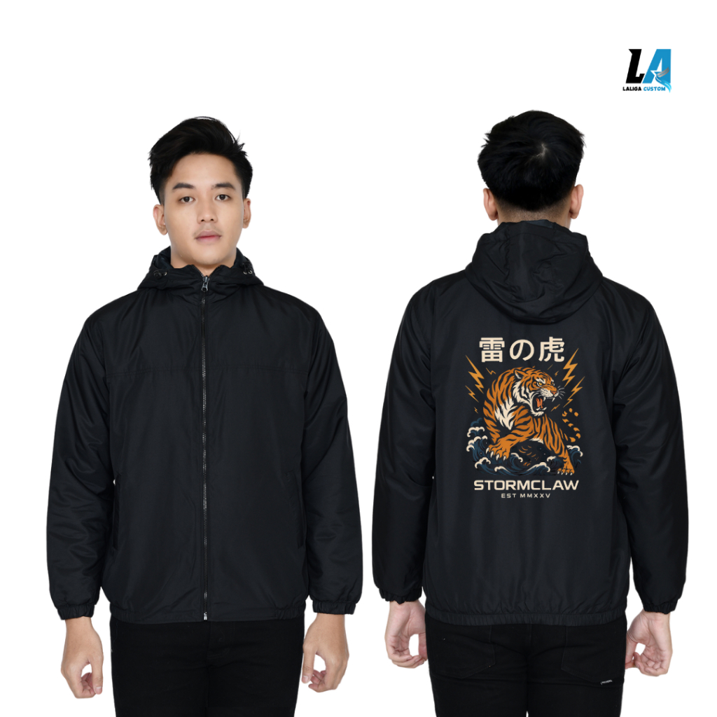 Jaket Parasut Pria Wanita Eleganter Desain Custom Jepang