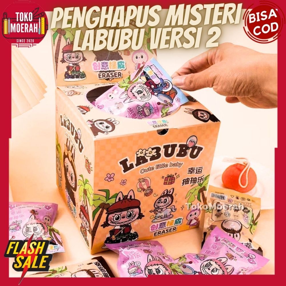 

PENGHAPUS MISTERI LABUBU VERSI 2 PENGHAPUS LABUBU BLIND BOX MYSTERY PACK ERASER LABUBU V2 PPENGHAPUS KARET PENSIL LABU LABU LABUBU TOKOMOERAH88