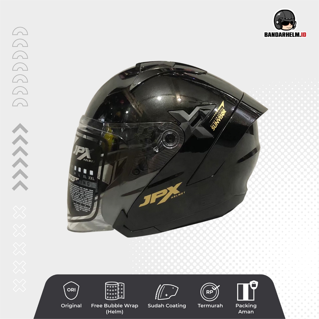 Helm JPX Nova X Solid Black Glossy