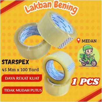 

( 1 PCS ) LAKBAN BENING 45 MM X 100 YARD MERK STARSPEX