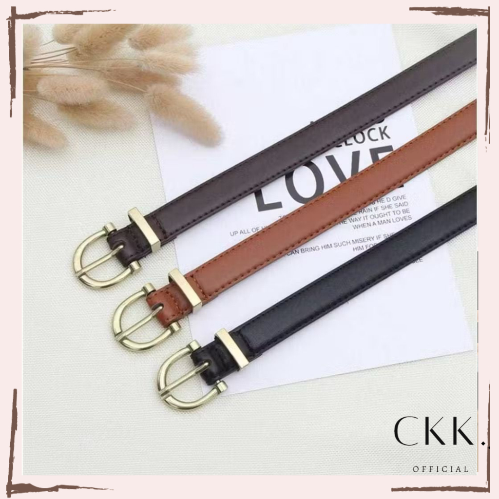 ~ CKK ~ Ikat Pinggang Parkson Belt Korea Simple/Sabuk Kulit Wanita