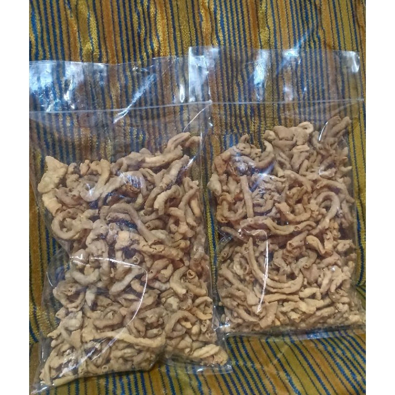 

kripik usus kriyuk,kripik usus