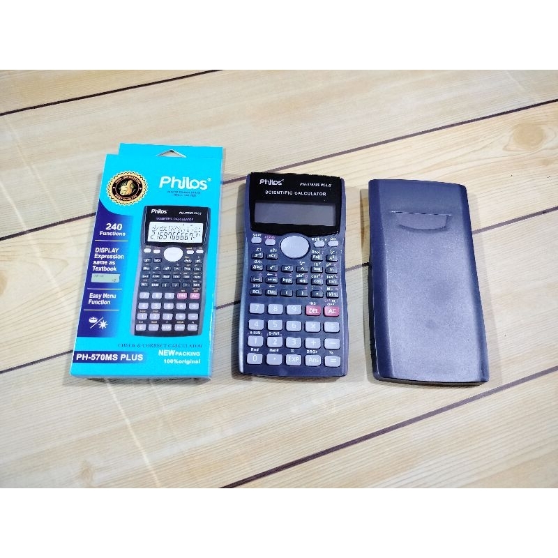 

Kalkulator Scientific Philos 570MS / Calculator Ilmiah Sin Cos Tan - Philos Hitam