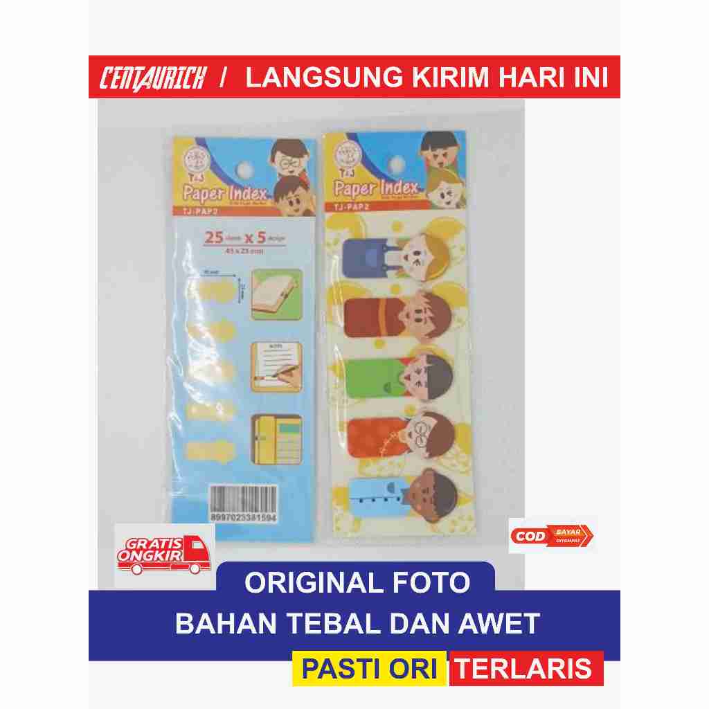 

Pembatas Buku Papper Index 1 Pack Isi 5 Pcs