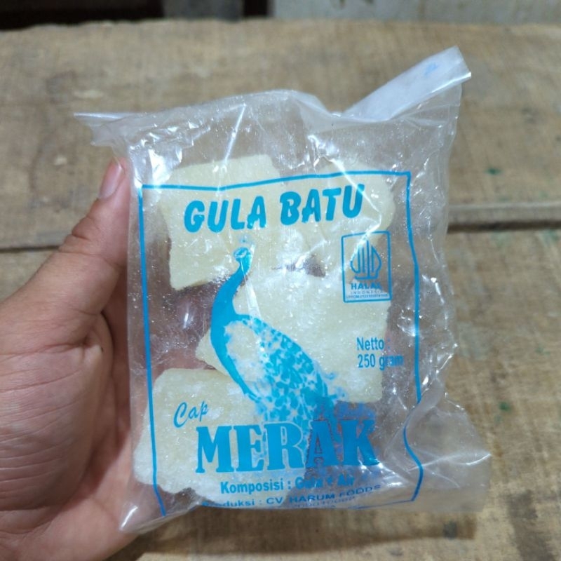 

Gula batu merak 250g khas Cirebon