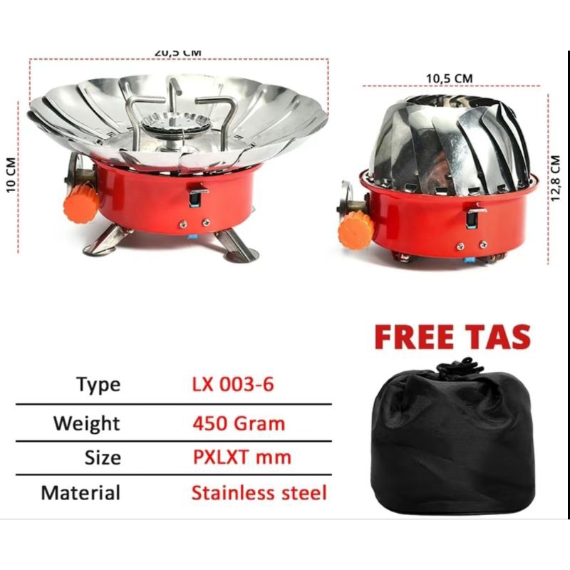 Kompor Camping kompor Portable Gas Stove Kompor Gunung