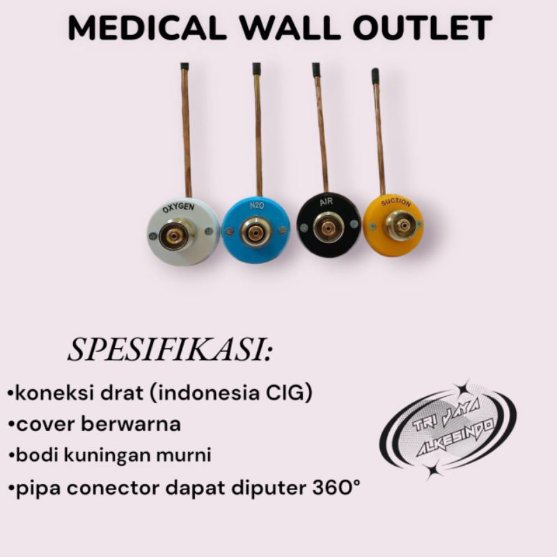 Wall outlet gas medis model CIG