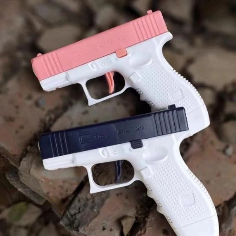 Mainan Pistol Air Model Glok - Tembak Tembakan Water Gun Koleksi Anak Laki Perempuan