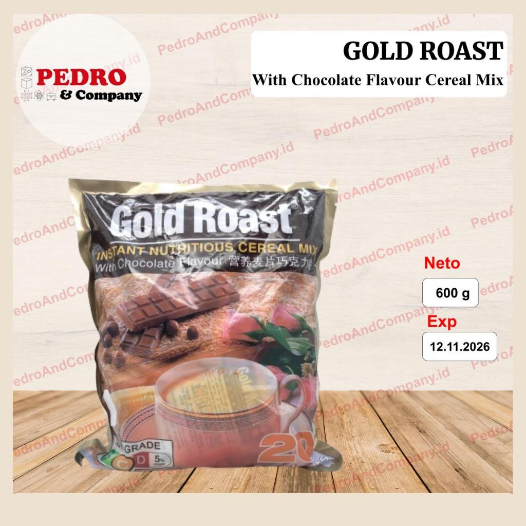 

Gold roast chocolate cereal instant 600 gram (20 sachets) - sarapan pagi sereal