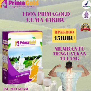 

1 Box Primagold Susu Dapat Melancarkan Produksi Asi Meningkatkan Antibodi