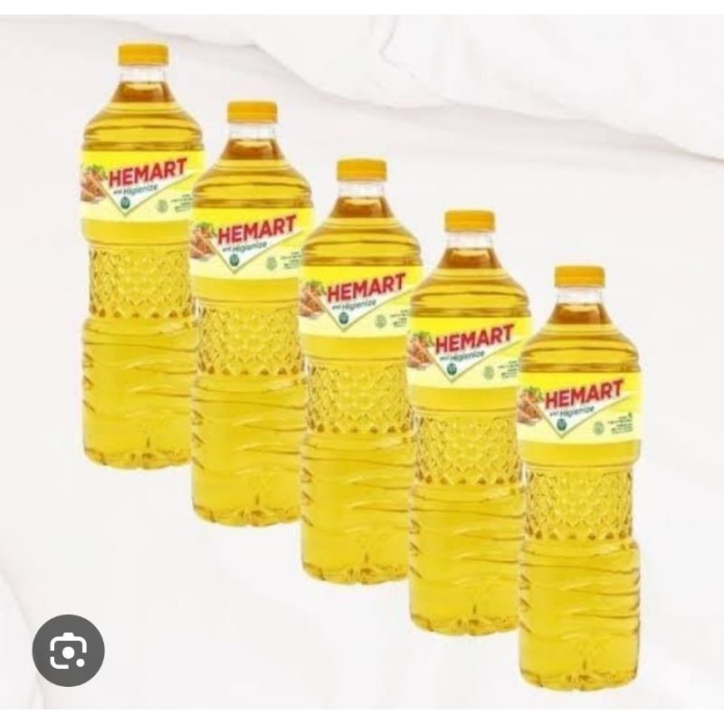 

Hemart Minyak Goreng Kemasan Botol 900ml (kirim instant Paket 6/12 botol)