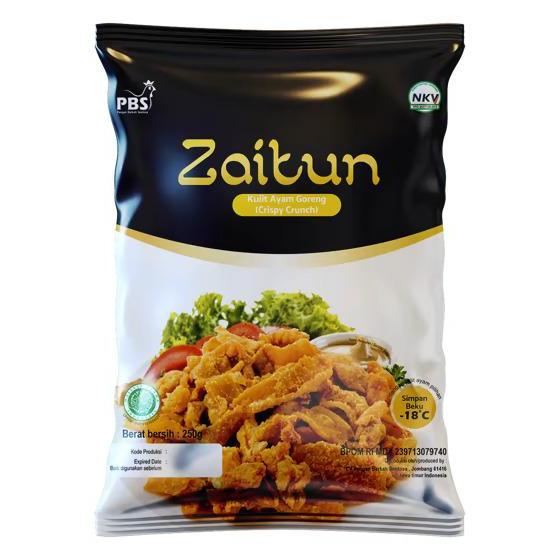 

ZAITUN CRISPY CRUNCH KULIT AYAM 250GR