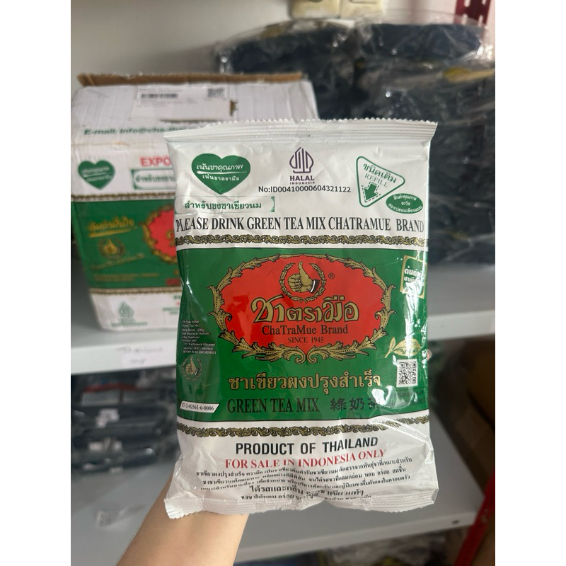 

Bubuk Thai Green Tea Mix Drink Chatramue Thailand