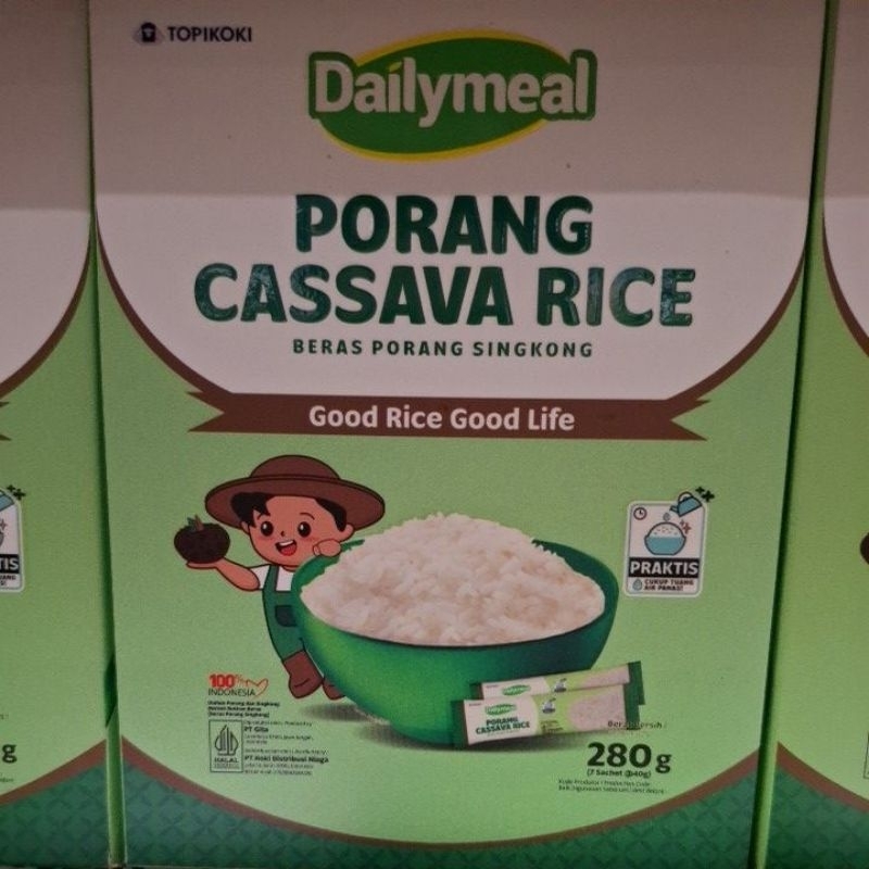 

Daily Meal Rice Porang Cassava 280gr exp 1 feb 2027