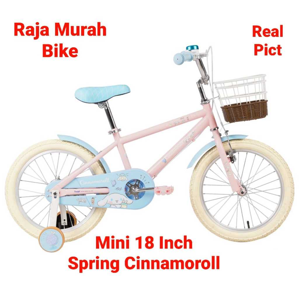 Sepeda Anak Perempuan 18 Inch Element Spring Cinnamoroll PS 1.0 Sepeda Anak Element Mini 18 Inch Spr